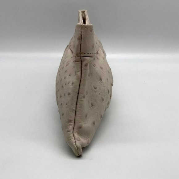 Lauren Merkin Off White Ostrich Leather Clutch - Picture 4 of 11